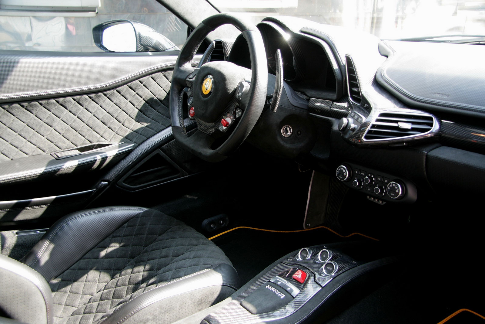 Blackwhite Interior Dashboard For The 2010 Ferrari 458