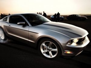 Silver-Ford-Mustang-Burnout-Picture
