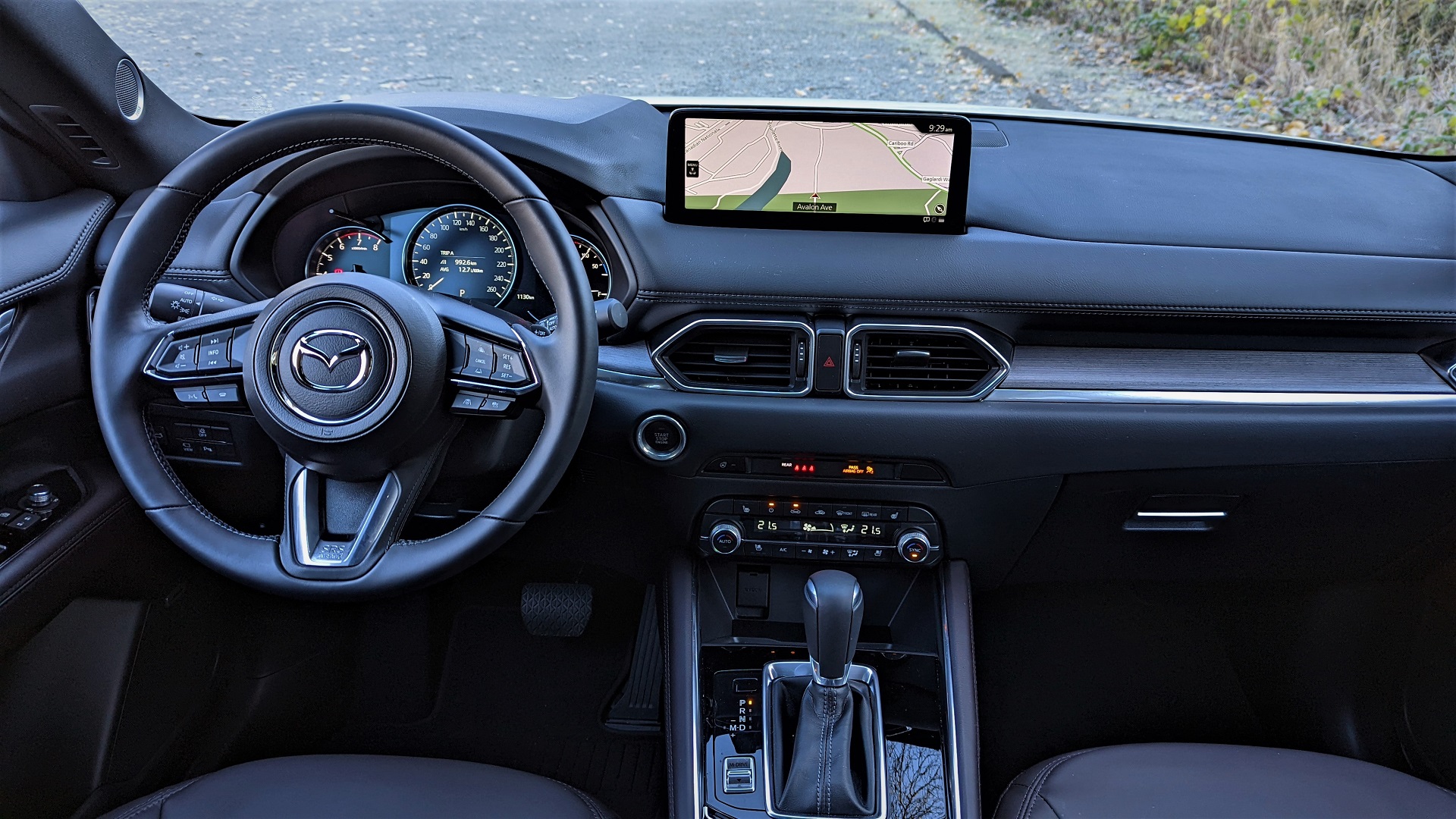 A look at the interior of the 2023 Mazda CX-5 Signature
